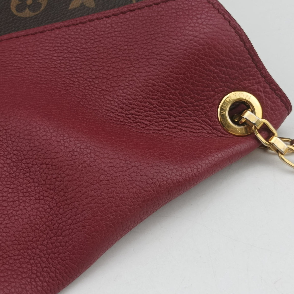Secondhand Louis Vuitton Pallas Chain Brown x Aurore Monogram canvas M41200 shoulderbag | stylenewstar