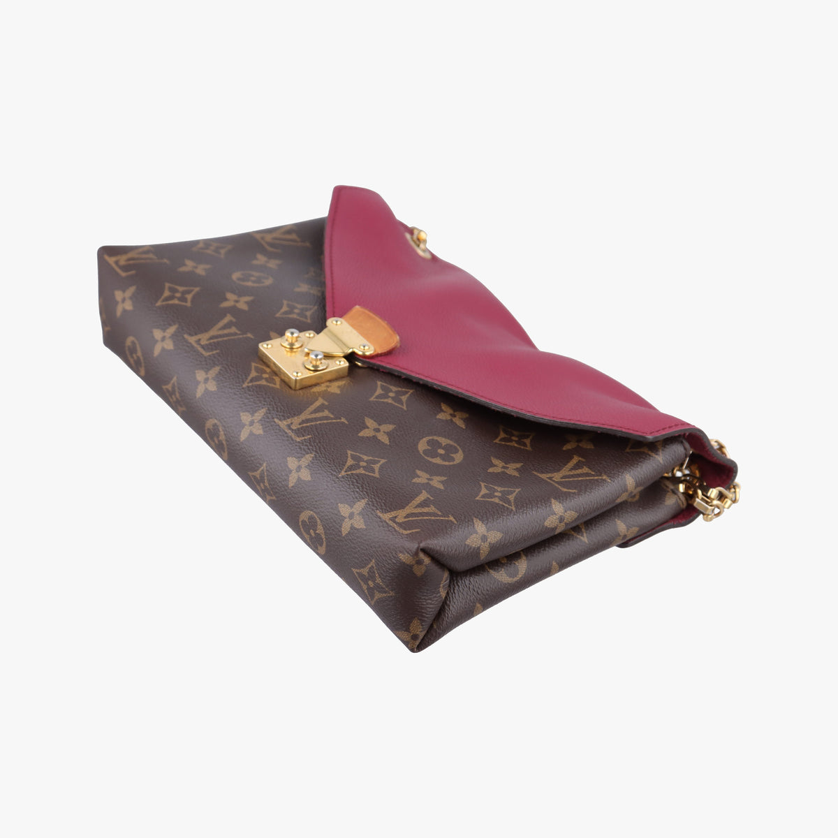 Secondhand Louis Vuitton Pallas Chain Brown x Aurore Monogram canvas M41200 shoulderbag | stylenewstar
