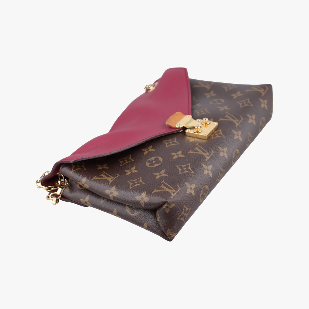 Secondhand Louis Vuitton Pallas Chain Brown x Aurore Monogram canvas M41200 shoulderbag | stylenewstar