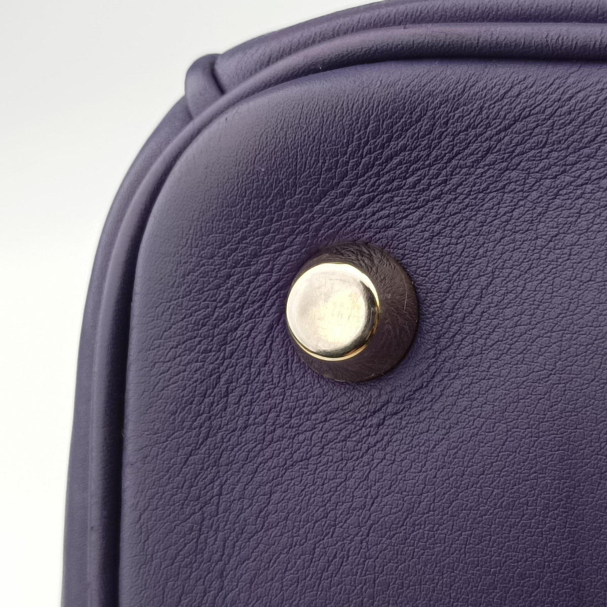 Pre-owned Christian Dior Diorissimo Purple Leather  shoulderbag | stylenewstar