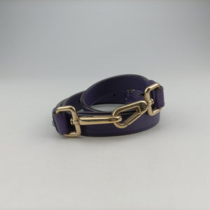 Pre-owned Christian Dior Diorissimo Purple Leather  shoulderbag | stylenewstar