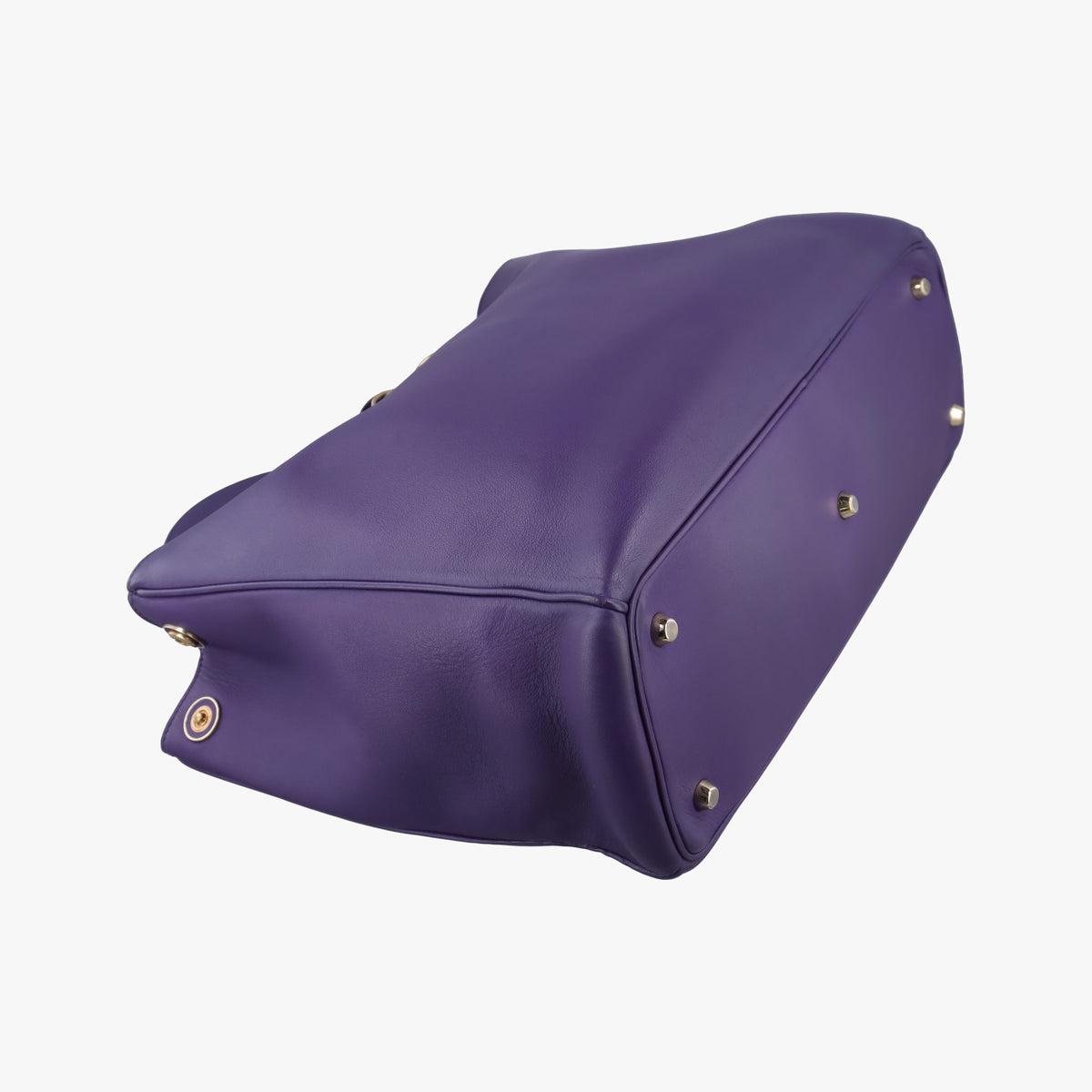 Pre-owned Christian Dior Diorissimo Purple Leather  shoulderbag | stylenewstar