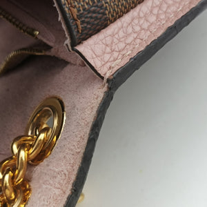 Pre-owned Louis Vuitton Wight EBENE×Magnolia Damier Canvas×Taurillon Leather N64418 shoulderbag | stylenewstar