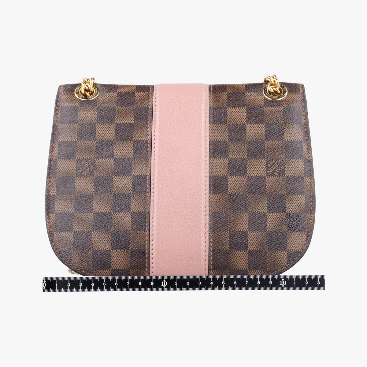 Pre-owned Louis Vuitton Wight EBENE×Magnolia Damier Canvas×Taurillon Leather N64418 shoulderbag | stylenewstar