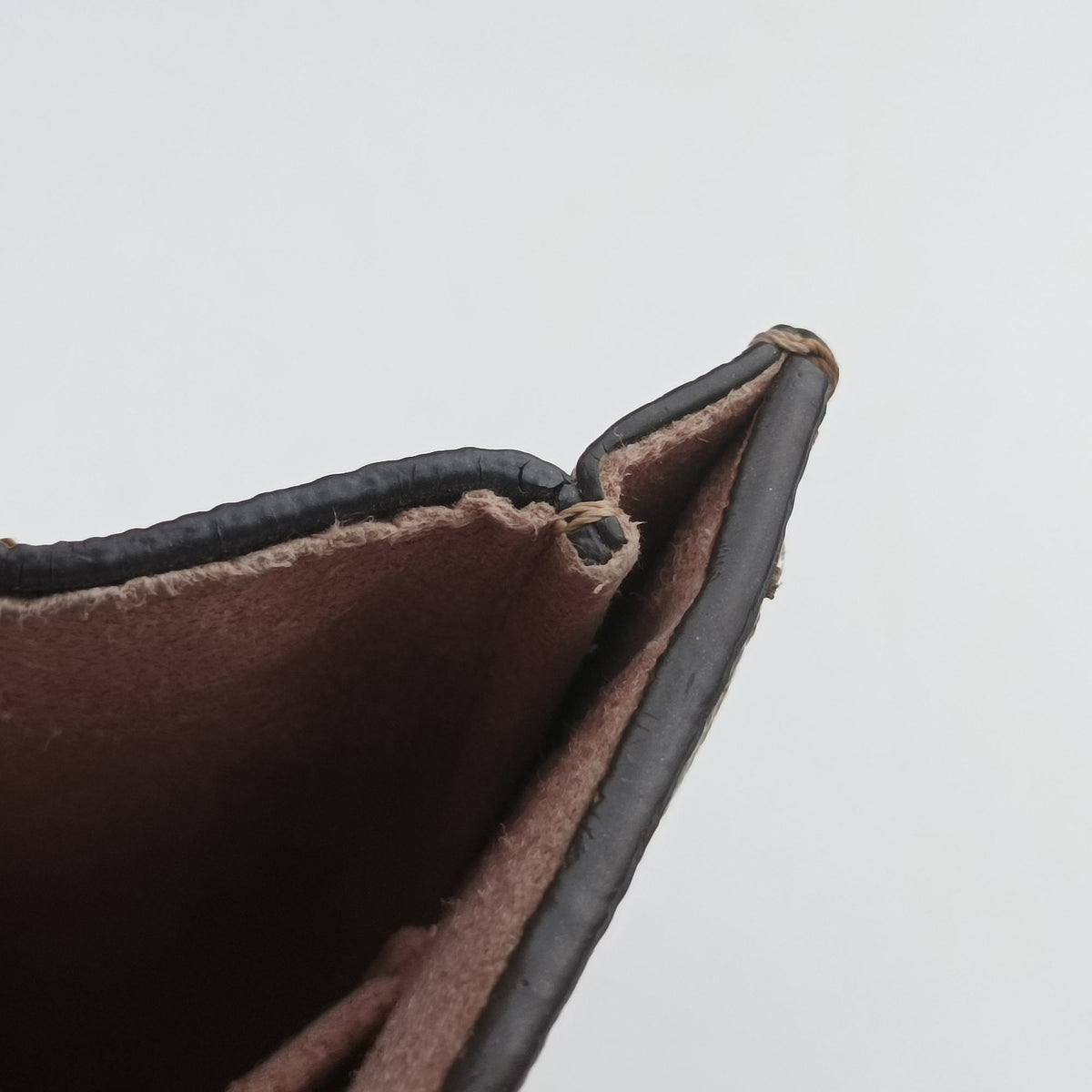 Pre-owned Louis Vuitton Wight EBENE×Magnolia Damier Canvas×Taurillon Leather N64418 shoulderbag | stylenewstar