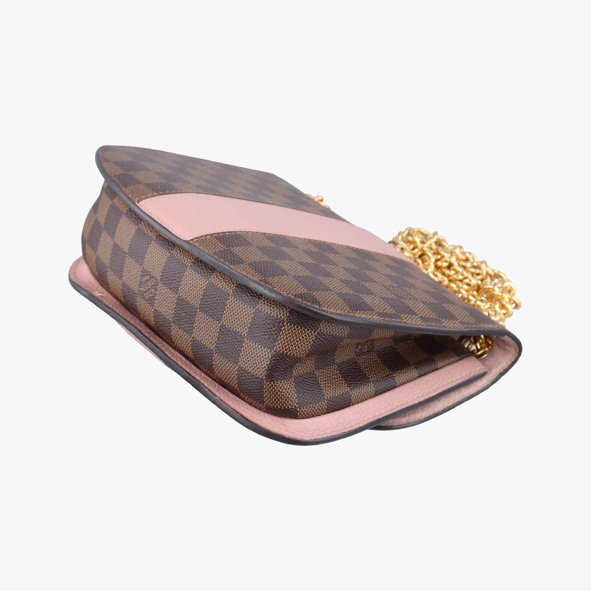Pre-owned Louis Vuitton Wight EBENE×Magnolia Damier Canvas×Taurillon Leather N64418 shoulderbag | stylenewstar