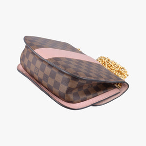 Pre-owned Louis Vuitton Wight EBENE×Magnolia Damier Canvas×Taurillon Leather N64418 shoulderbag | stylenewstar