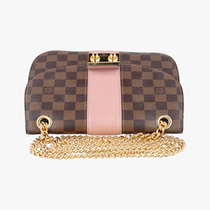 Pre-owned Louis Vuitton Wight EBENE×Magnolia Damier Canvas×Taurillon Leather N64418 shoulderbag | stylenewstar