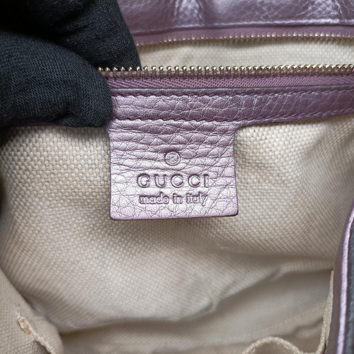 Pre-owned Gucci SOHO Purple Leather 336752 shoulderbag | stylenewstar