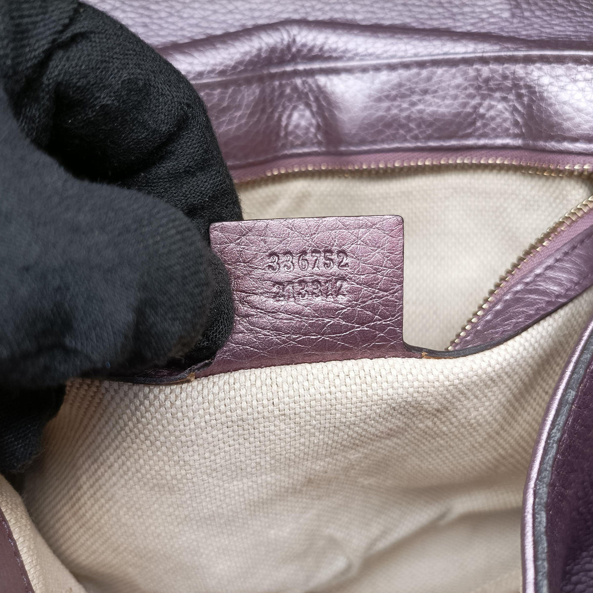Pre-owned Gucci SOHO Purple Leather 336752 shoulderbag | stylenewstar