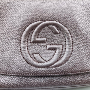 Pre-owned Gucci SOHO Purple Leather 336752 shoulderbag | stylenewstar