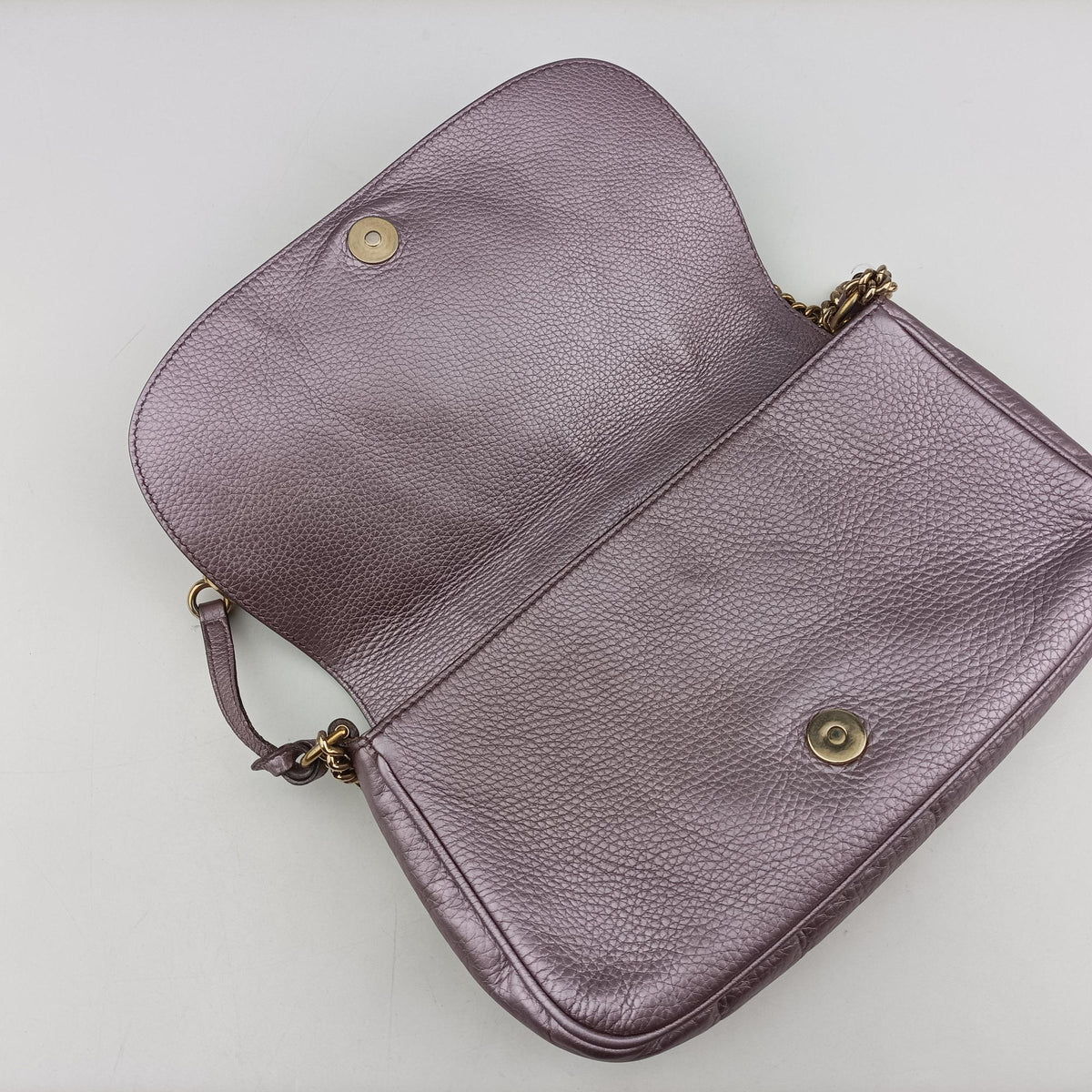 Pre-owned Gucci SOHO Purple Leather 336752 shoulderbag | stylenewstar
