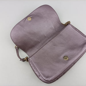 Pre-owned Gucci SOHO Purple Leather 336752 shoulderbag | stylenewstar