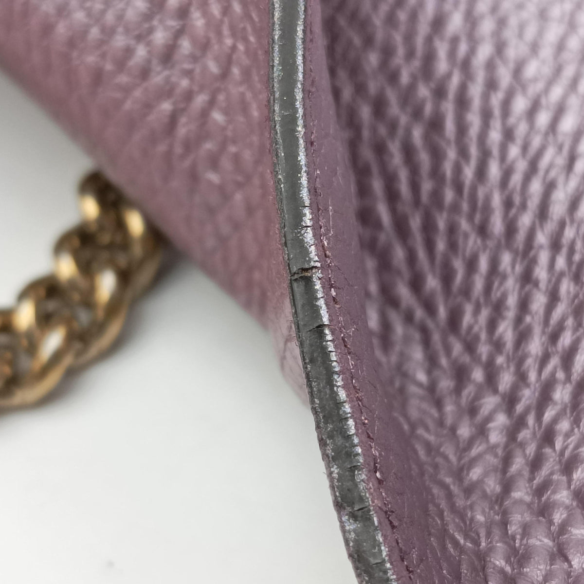 Pre-owned Gucci SOHO Purple Leather 336752 shoulderbag | stylenewstar