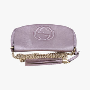Pre-owned Gucci SOHO Purple Leather 336752 shoulderbag | stylenewstar