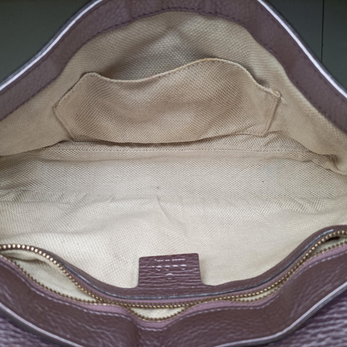 Pre-owned Gucci SOHO Purple Leather 336752 shoulderbag | stylenewstar