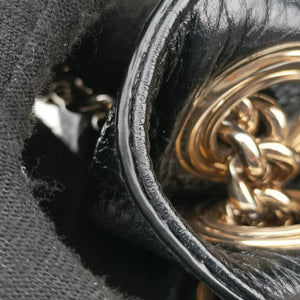 Pre-owned Gucci Soho Black Leather 308982 shoulderbag | stylenewstar