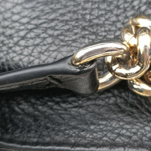 Pre-owned Gucci Soho Black Leather 308982 shoulderbag | stylenewstar