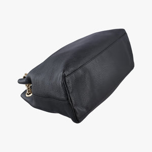 Pre-owned Gucci Soho Black Leather 308982 shoulderbag | stylenewstar