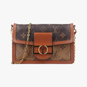 Pre-owned Louis Vuitton Portefeuille Dauphine Brown Monogram Reverse M68746 shoulderbag | stylenewstar