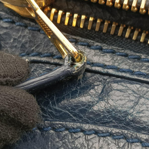 Pre-owned Balenciaga Classic City Mini Navy lambskin  shoulderbag | stylenewstar