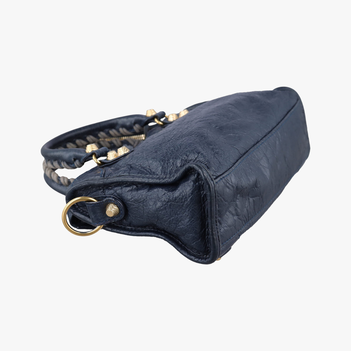 Pre-owned Balenciaga Classic City Mini Navy lambskin  shoulderbag | stylenewstar