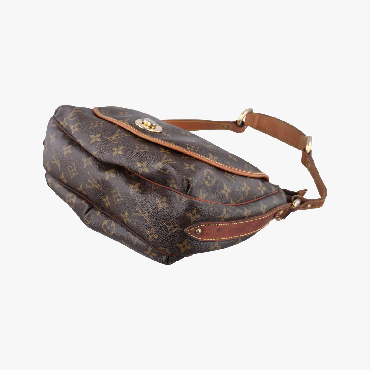 Pre-owned Louis Vuitton TULUM PM Brown Monogram Canvas M40076 shoulderbag | stylenewstar