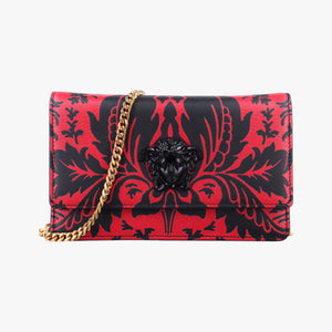 Vintage VERSACE Medusa Red×black Leather  shoulderbag | stylenewstar