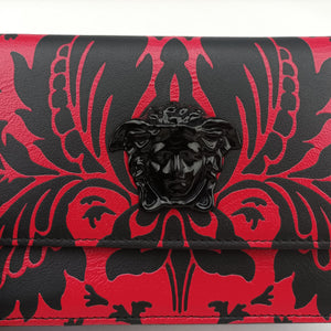 Vintage VERSACE Medusa Red×black Leather  shoulderbag | stylenewstar