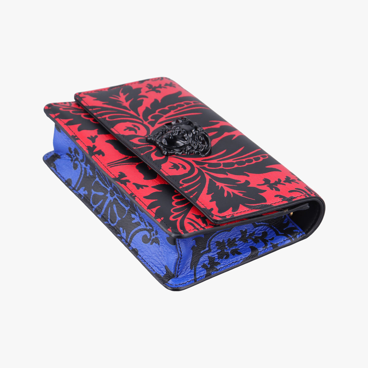 Vintage VERSACE Medusa Red×black Leather  shoulderbag | stylenewstar