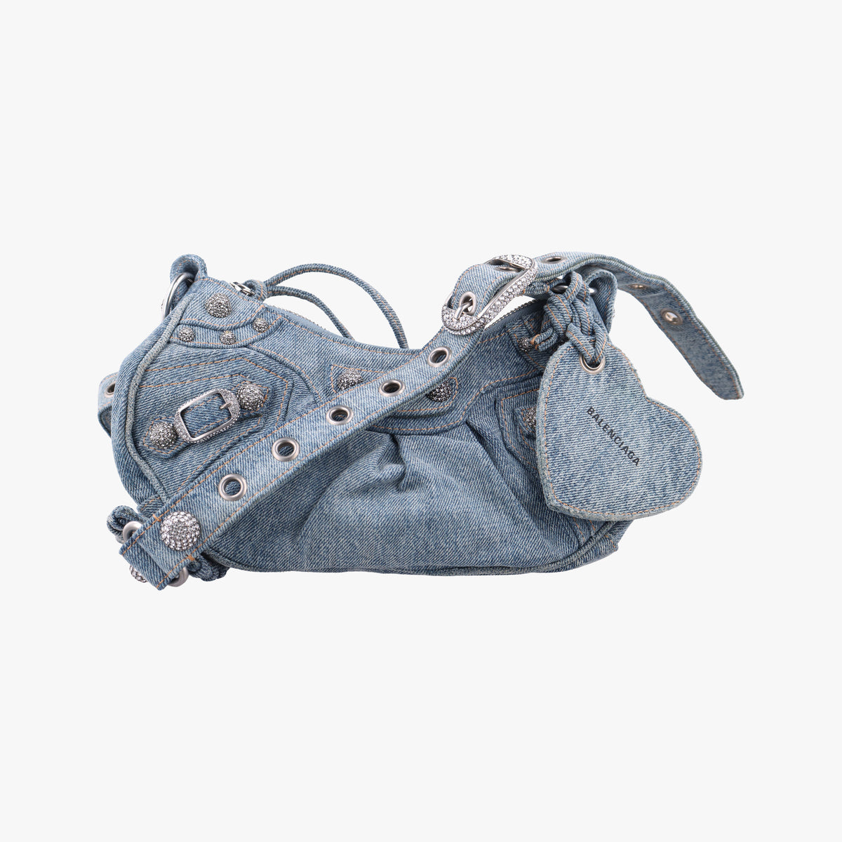 Vintage Balenciaga Le Cagole Blue denim  shoulderbag | stylenewstar