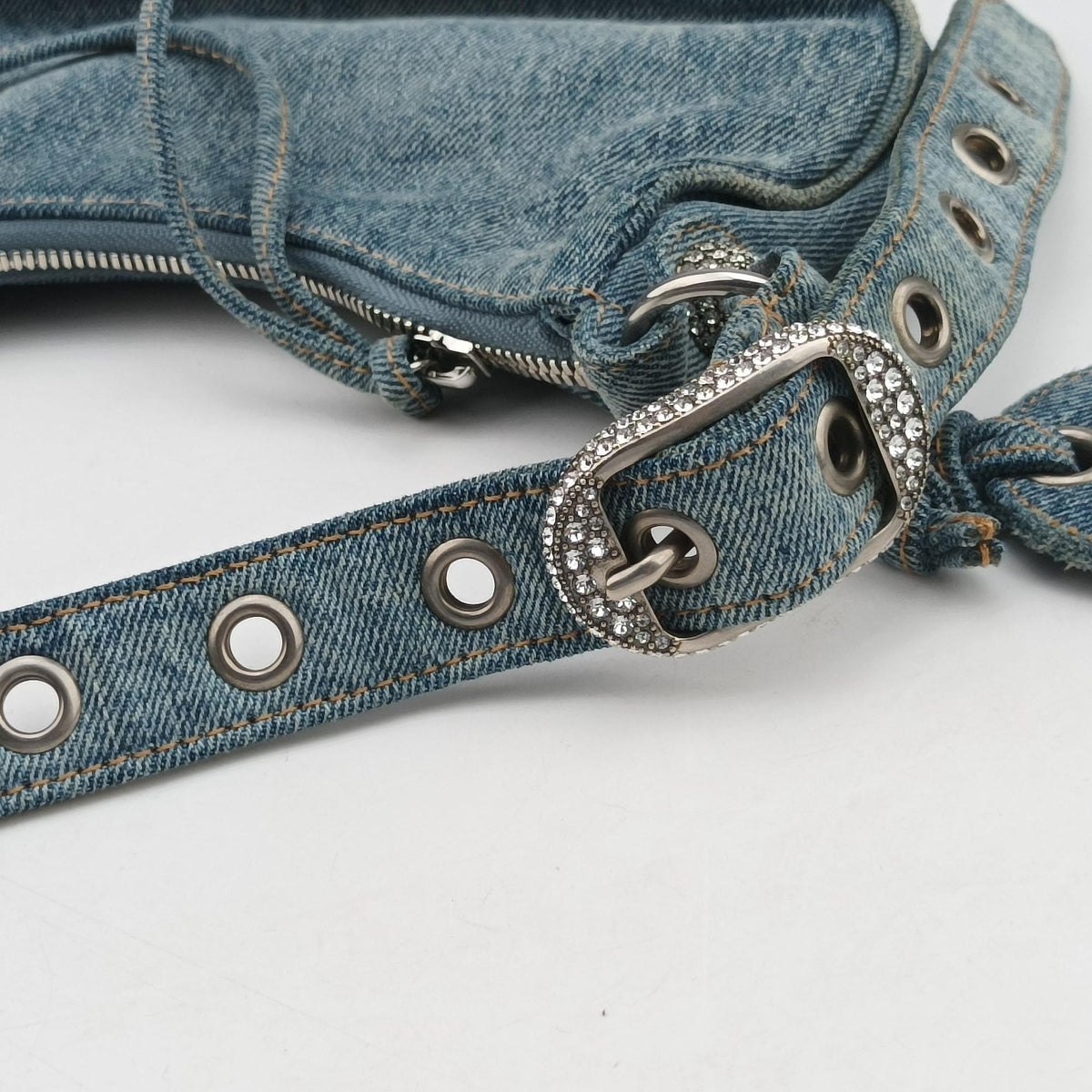 Vintage Balenciaga Le Cagole Blue denim  shoulderbag | stylenewstar