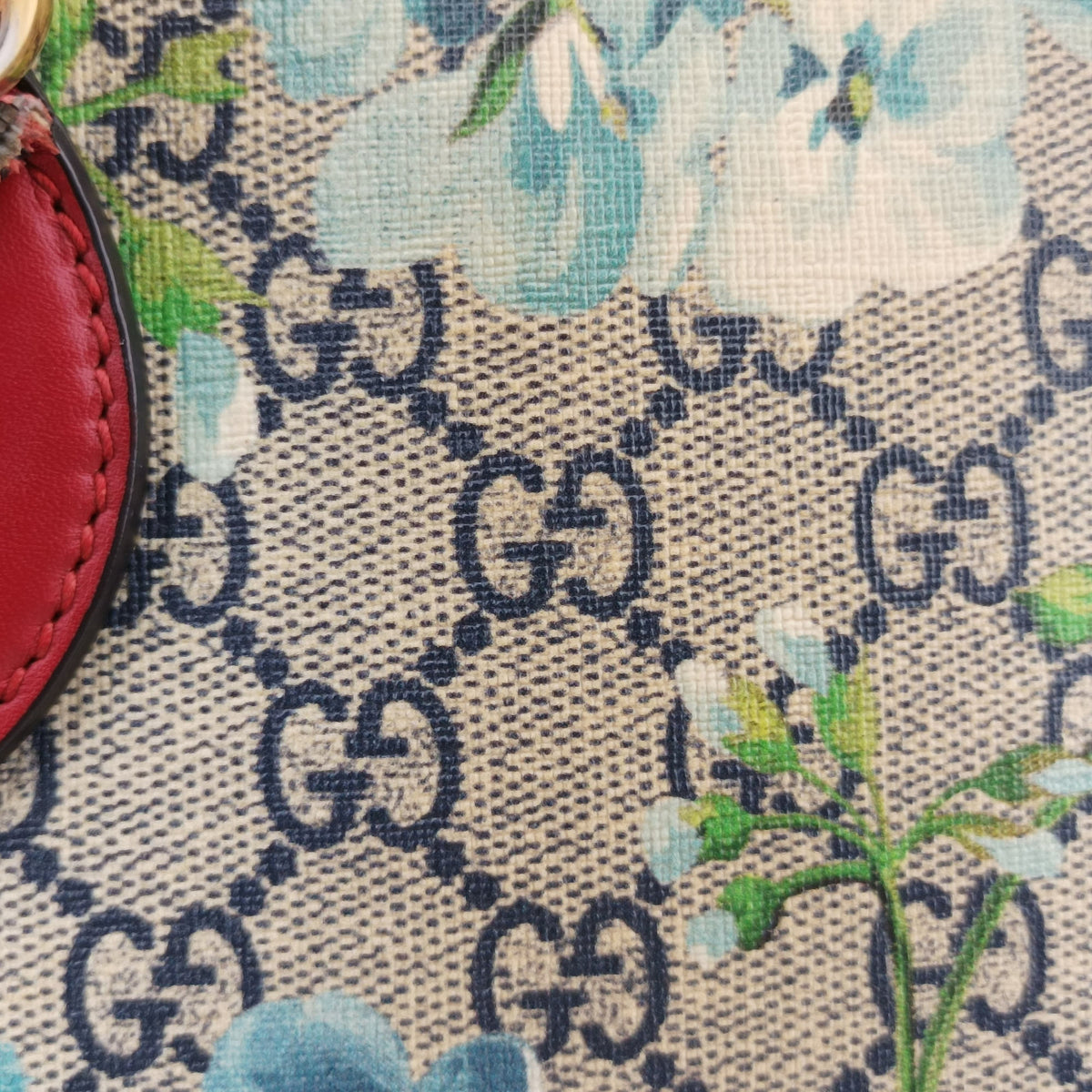 Pre-owned Gucci GG Blooms beige×Red×Multicolour PVC coated canvas×Leather 409534 shoulderbag | stylenewstar