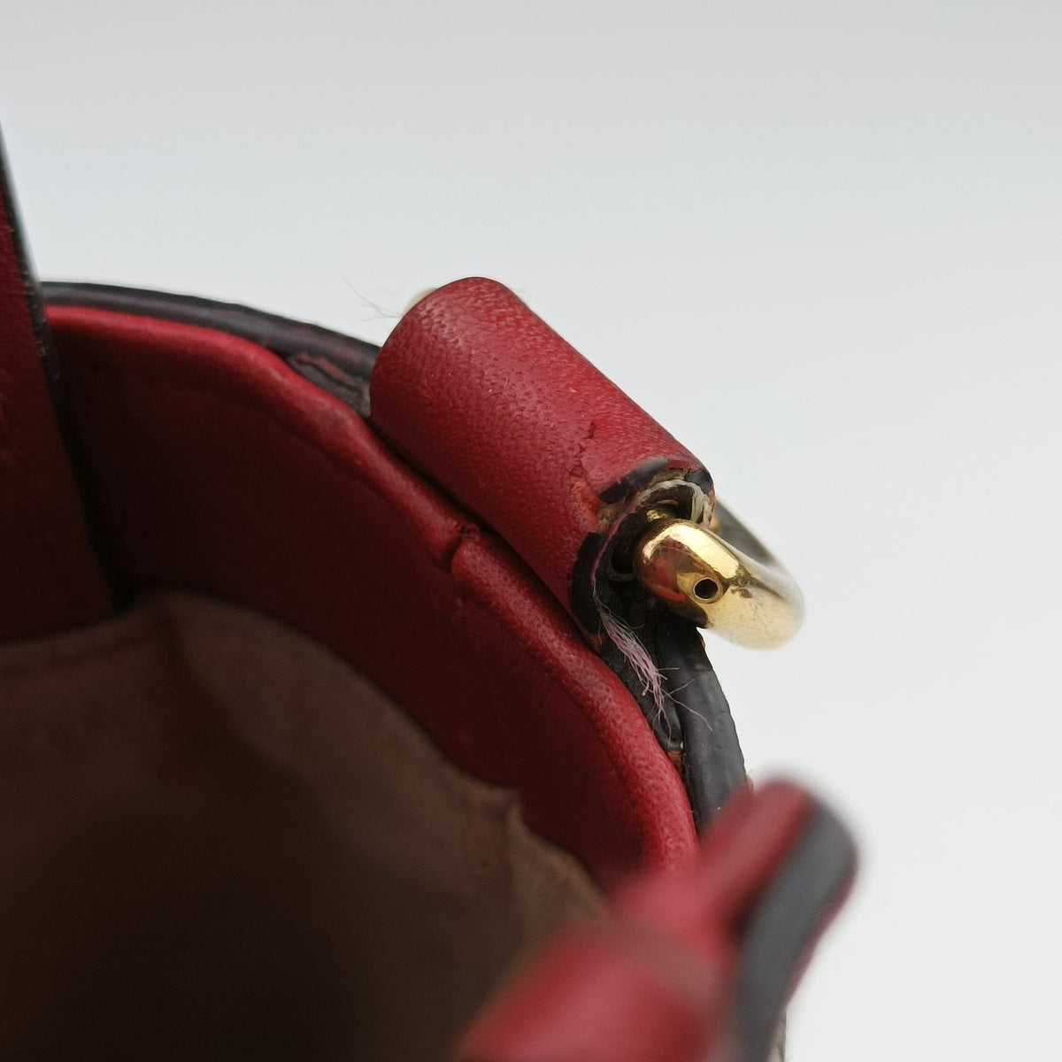 Pre-owned Gucci GG Blooms beige×Red×Multicolour PVC coated canvas×Leather 409534 shoulderbag | stylenewstar