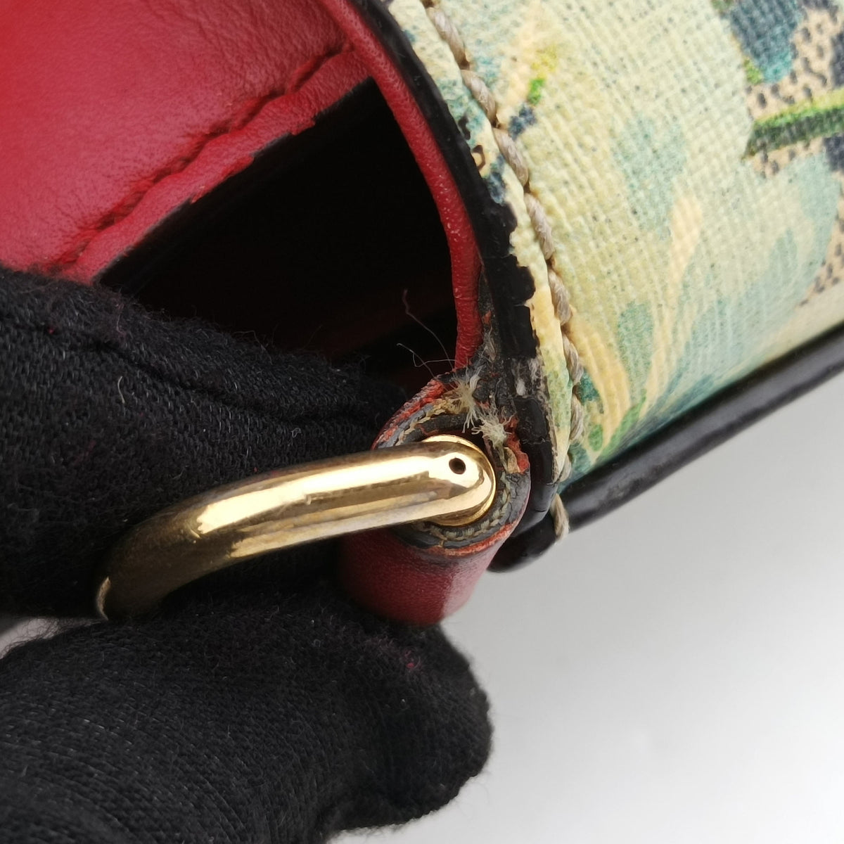 Pre-owned Gucci GG Blooms beige×Red×Multicolour PVC coated canvas×Leather 409534 shoulderbag | stylenewstar