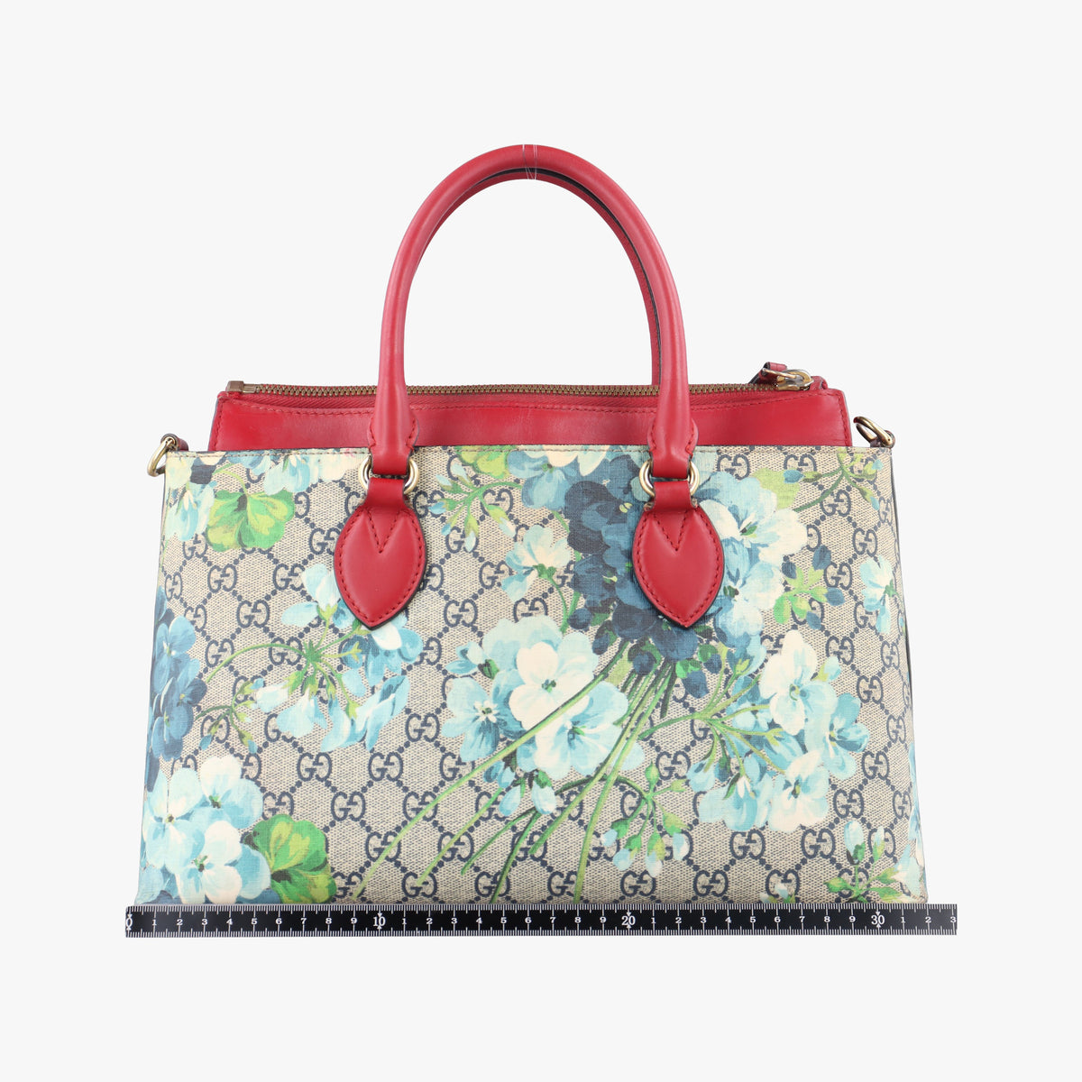 Pre-owned Gucci GG Blooms beige×Red×Multicolour PVC coated canvas×Leather 409534 shoulderbag | stylenewstar