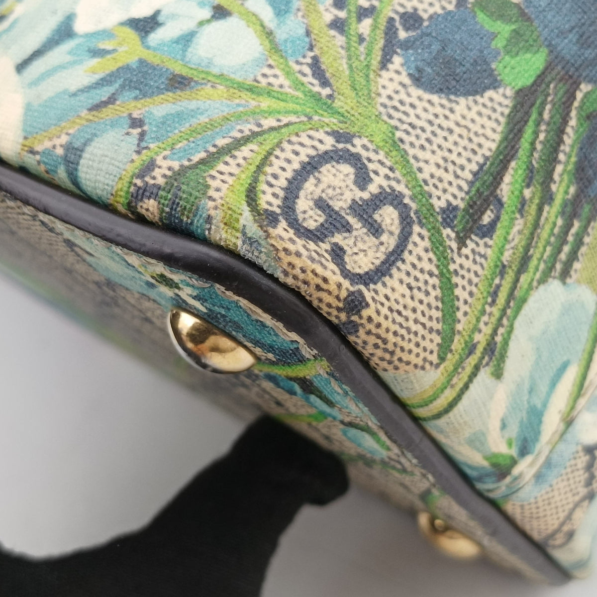 Pre-owned Gucci GG Blooms beige×Red×Multicolour PVC coated canvas×Leather 409534 shoulderbag | stylenewstar