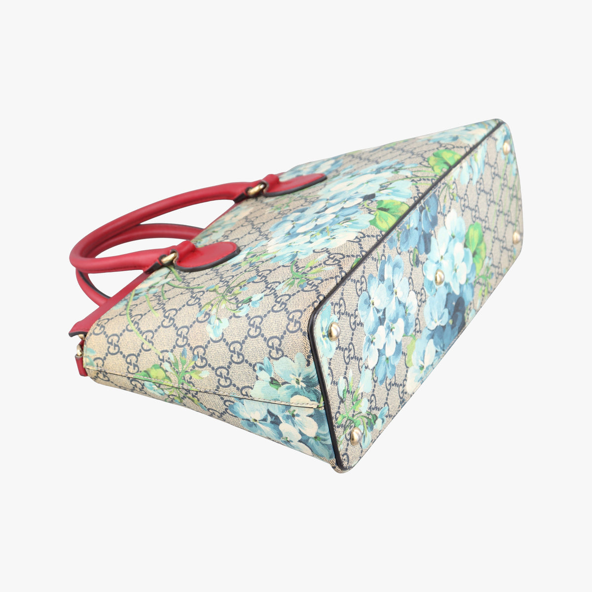 Pre-owned Gucci GG Blooms beige×Red×Multicolour PVC coated canvas×Leather 409534 shoulderbag | stylenewstar