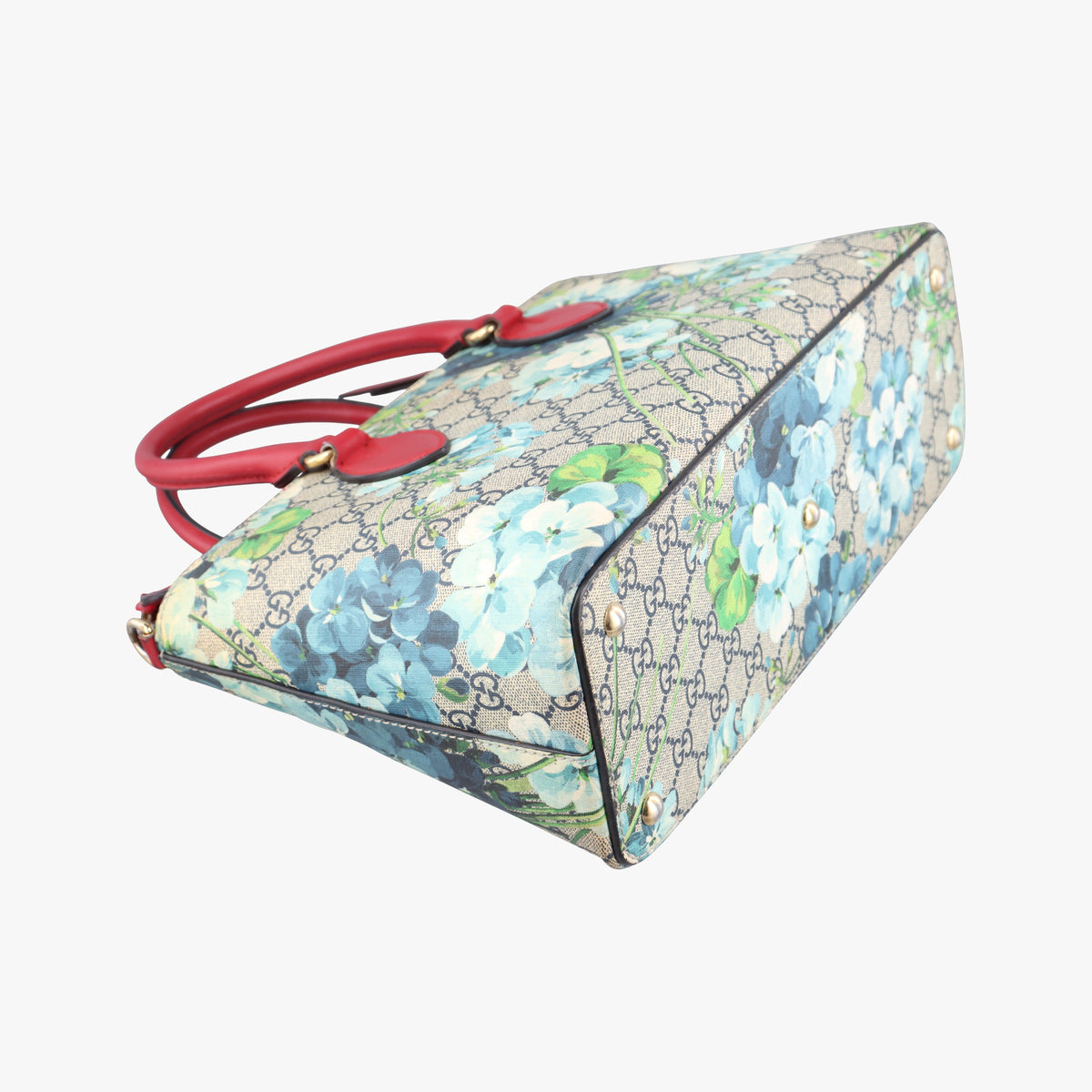 Pre-owned Gucci GG Blooms beige×Red×Multicolour PVC coated canvas×Leather 409534 shoulderbag | stylenewstar
