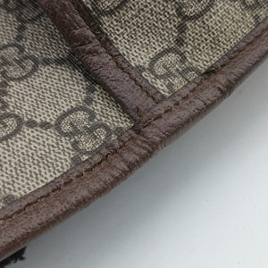 Secondhand Gucci NEO VINTAGE GG Supreme Beige×Brown PVC coated canvas×Leather 493930 bum bag/waist bag | stylenewstar