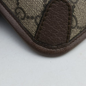 Secondhand Gucci NEO VINTAGE GG Supreme Beige×Brown PVC coated canvas×Leather 493930 bum bag/waist bag | stylenewstar