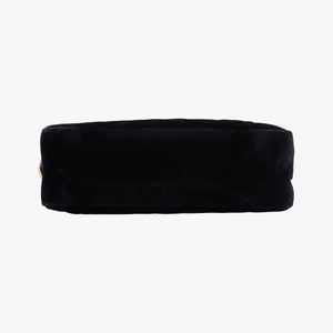 Pre-owned Gucci GG Marmont Black velour 447632 shoulderbag | stylenewstar