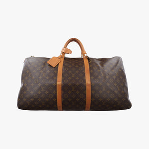 Pre-owned Louis Vuitton keepall 60 brown Monogram canvas M41422 handbag | stylenewstar