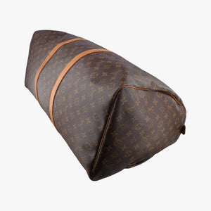 Pre-owned Louis Vuitton keepall 60 brown Monogram canvas M41422 handbag | stylenewstar