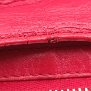 Pre-owned Balenciaga The Town Red lambskin  shoulderbag | stylenewstar