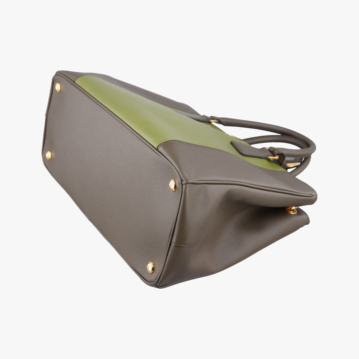 Vintage Prada Galleria Green SAFFIANO Leather B2274C handbag | stylenewstar