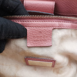 Pre-owned Gucci Bamboo Shopper Pink×Orange Leather 323660 handbag | stylenewstar