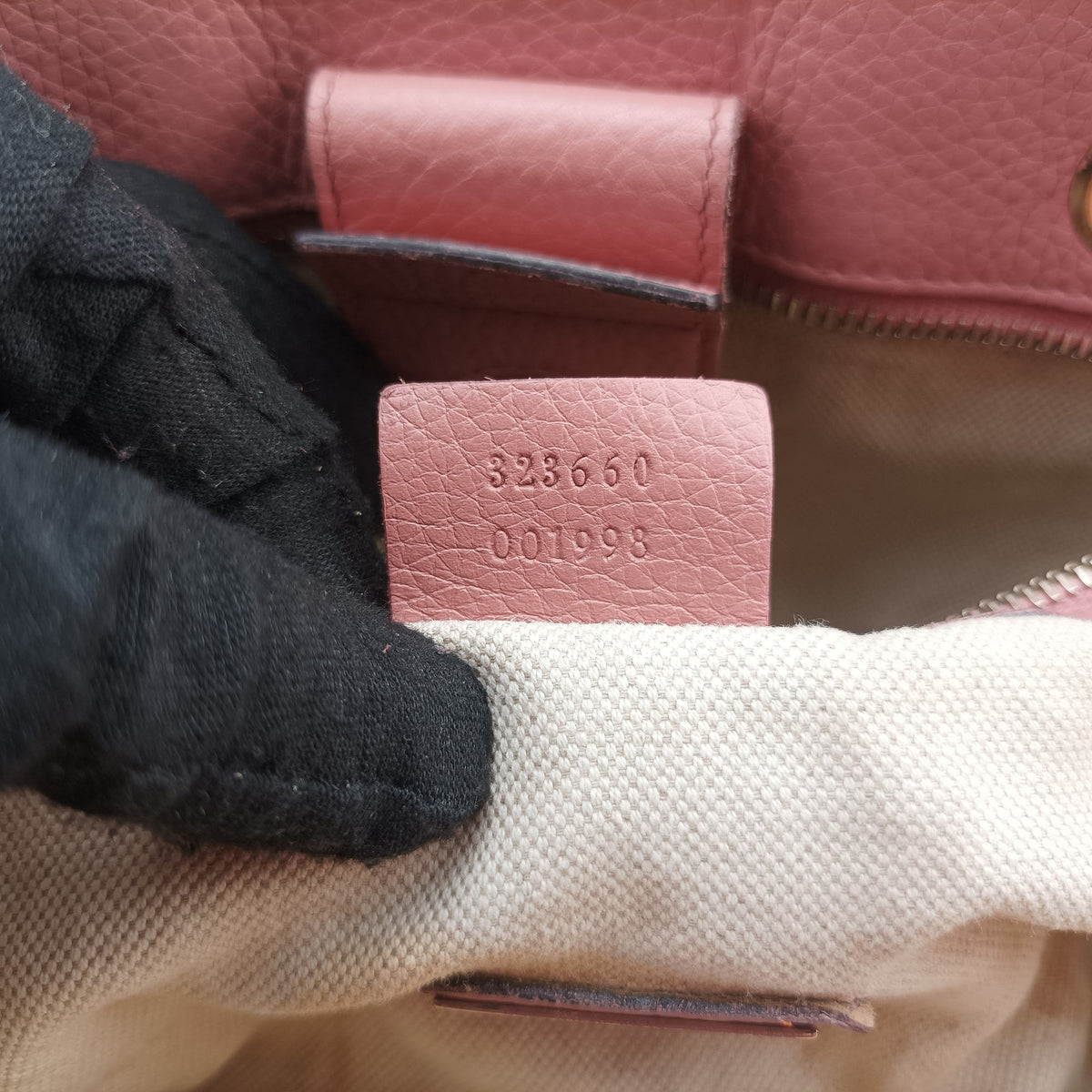 Pre-owned Gucci Bamboo Shopper Pink×Orange Leather 323660 handbag | stylenewstar
