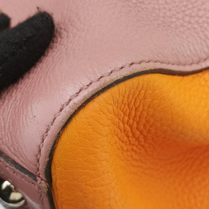 Pre-owned Gucci Bamboo Shopper Pink×Orange Leather 323660 handbag | stylenewstar