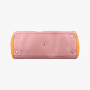 Pre-owned Gucci Bamboo Shopper Pink×Orange Leather 323660 handbag | stylenewstar